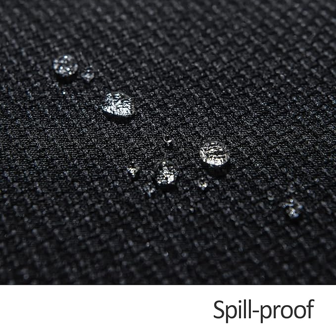 maxmill Jacquard Square Tablecloth Stain Resistant Waterproof Wrinkle Resistant Washable Soft Table Cloth, Decorative Fabric Table Cover for Dining Room, Indoor and Outdoor Use, 52 x 52 Inch, Black