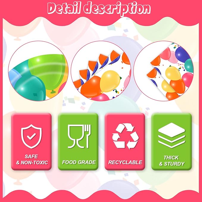 96Pcs Happy Birthday Party Supplies Tableware Set Rainbow Polka Dot Plates Napkins Forks Serves 24 Guests Rainbow Confetti Balloons Birthday Party Decorations