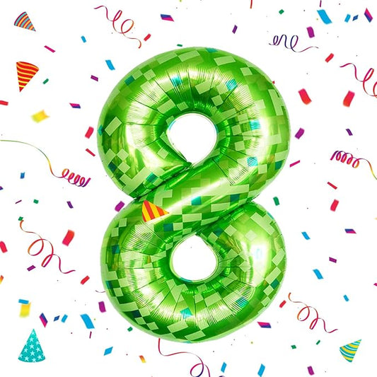 Walking Balloons, Self-Standing Large Foil Balloons for Theme Party Decoration(Number 1) (Pixel)