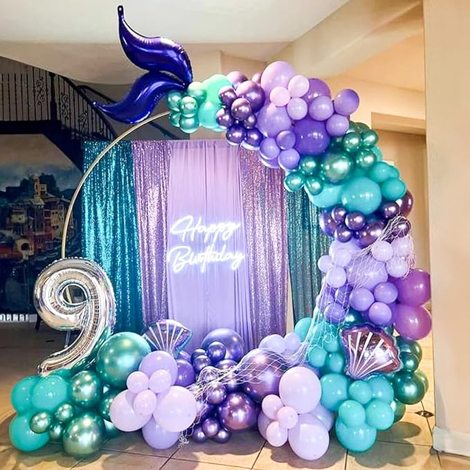 Teal Balloons 12 Inch Teal Blue Balloon 50 Pack Turquoise Latex Balloons Round Aqua Green Party Helium Balloons for Arch Kit for Kids Birthday Wedding Luau Ocean Baby Shower Party Decorations