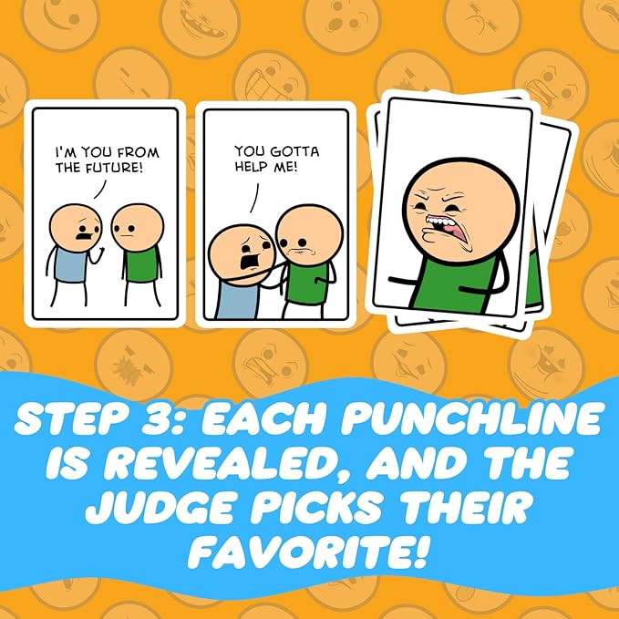 Joking Hazard by Cyanide & Happiness - 360+ Funny & Inappropriate Comic Cards, Hilarious Party Games | Includes Add-Your-Own-Words Cards | Main Card Game