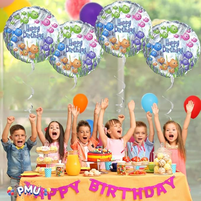 PMU Happy Birthday Fish bowl 18 Inch Mylar-Foil Balloon Pkg/10