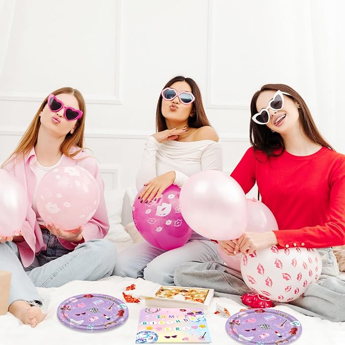 40PCS In My Birthday Era Decorations Friendship Party Tableware Includes In My Birthday Era Singer Music Disposable Dessert Plates and Paper Napkins for Girl Fans Party Supplies