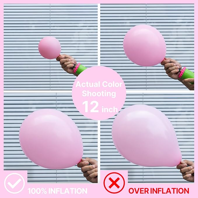 PartyWoo Baby Pink Balloons 50pcs 5 Inch Pastel Pale Light Pink Latex Helium Balloons for Baby Shower Gender Reveal Engagement Bachelorette Easter Bridal Shower Birthday Party Decorations Pink-Q05