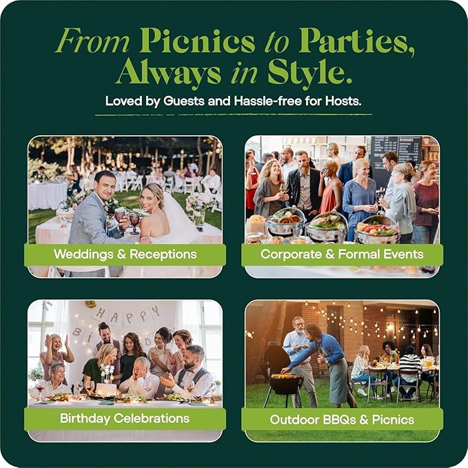 Pre Rolled Napkin and Bamboo Cutlery Set - 100 Pack Bamboo Utensils Wooden Cutlery 100 Forks 100 Knives 100 Spoons 100 Napkins, Pre Wrapped Disposable Silverware Cutlery for Party, Wedding, Events