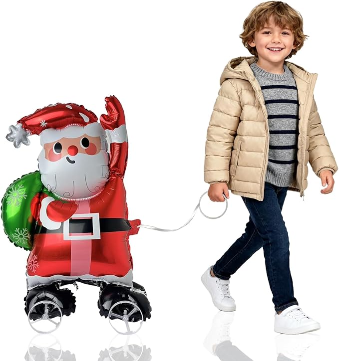 Walking Christmas Balloons, Self-Standing Foil Balloons for Christmas Party Decorations, New Year, Birthday Party Supplies(Walking8)