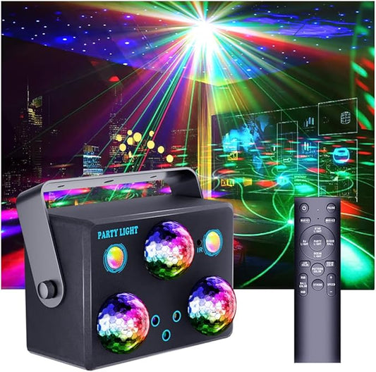 Party Lights Disco Ball Light Dj Disco Night Lights Stage Starry Sky Lights Party Decoration with Remote Control for Party Birthday Room Decoration Wedding Holiday