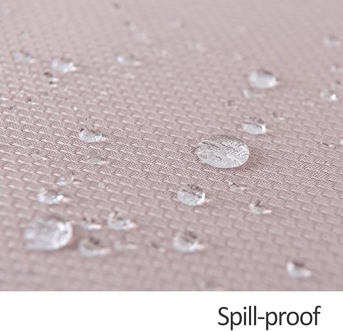 maxmill Textured Tablecloth Stain Resistant Waterproof and Wrinkle Resistant Washable Soft Table Cloth, Fabric Table Cover for Dining Room and Outdoor Use, Rectangle 60 x 120 Inch, Dusty Pink