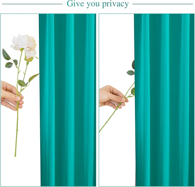 8 Panels Turquoise Backdrop Curtain for Parties Wedding Wrinkle Free Mermaid Photo Backdrops Drapes Background Fabric Decoration for Baby Shower Birthday Party 40ft(W) x 10ft(H)