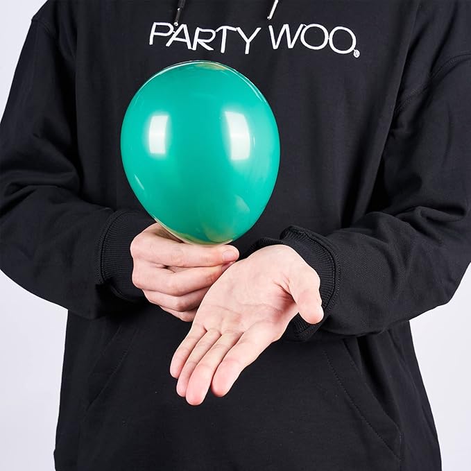 PartyWoo Teal Balloons 100pcs 5 Inch Turquoise Dark Teal Latex Balloons for Baby Shower Wedding Anniversary Gender Reveal Graduation Mermaid Birthday Pool Bachelorette Party Decorations Blue-Y69