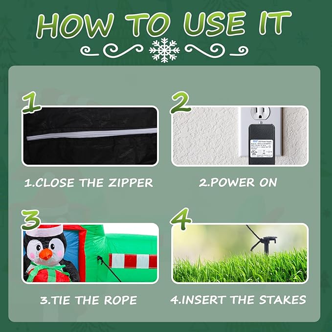 Taman 6 FT Christmas Inflatable Decorations, Santa Claus in a Helicopter with Rotating Propeller Built-in Bright LED Light Blow Up for Yard, Garden,Lawn Outdoor Holiday Yard Decorations