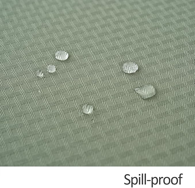 maxmill Square Tablecloth Water Resistance Antiwrinkle Spill Proof Weaved Texture Table Cloth, Decorative Fabric Table Cover for Banquet Parties Event Holiday Dinner, 70 x 70 Inch, Sage Green