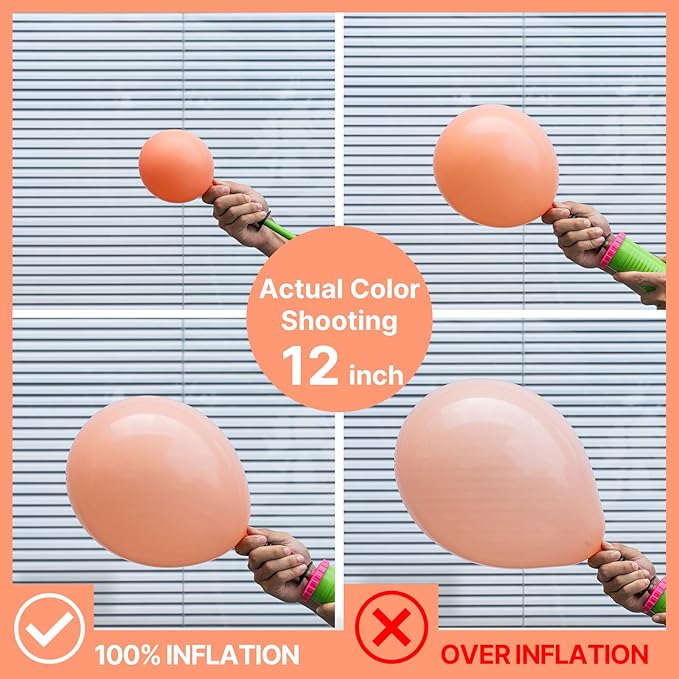 PartyWoo Peach Balloons 50 pcs 5 Inch Small Mini Pastel Light Orange Peachy Pink Latex Balloons for Wedding Baby Shower Gender Reveal Graduation Birthday Party Decorations Peach-Y21