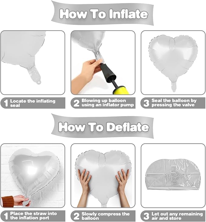 Cream White Heart Balloons,12Pcs 18 Inch Beige Helium Foil Love Heart Shaped Balloons for Boho Wedding Engagement Party Gender Reveal Anniversary Birthday Baby Shower Valentines Day Decorations