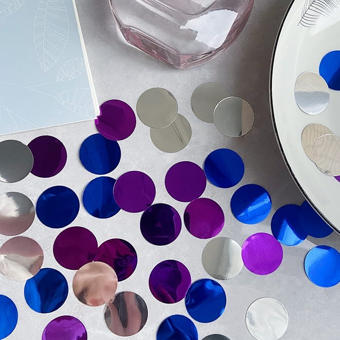 Pink Confetti 5000 Pieces 1 Inch Table Confetti Glitter Dots for Wedding Baby Shower Birthday Party Table Decorations(1.76 OZ)