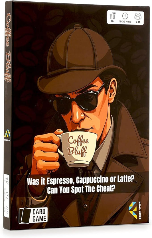 Coffee Bluff, Friends and Family game night companion, Card Games for Adults, party games, Family Board Games for Kids and Adults, Adult Games for Game Night, Brain games for adults, Family games