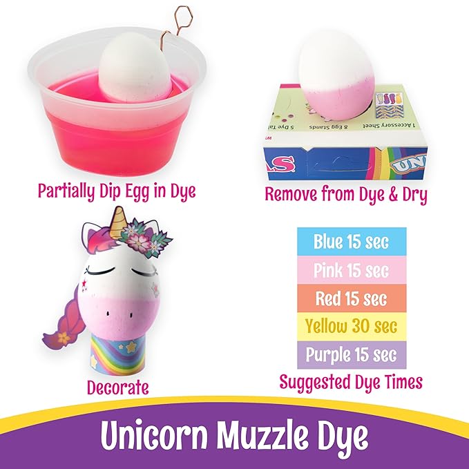 PAAS Easter Egg Decorating Kit, Includes 1 Unicorn Egg Dying Kit, 1 Loveable Llamas Egg Dying Kit, 1 Dino Decorating Kit Whiskers for Easy Egg Dying, Food Safe Dye (4 Piece)