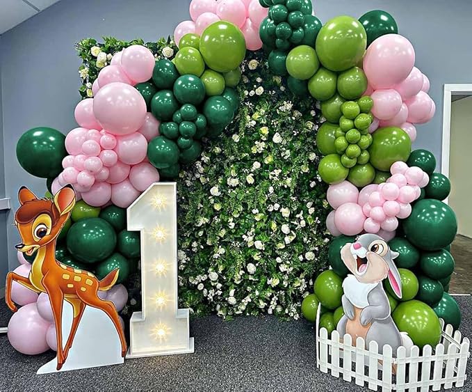 Dark Green Balloon Garland Arch Kit Double Stuffed Emerald Green Latex Balloon Different Sizes 18 12 5In for Birthday Baby Shower Anniversary Graduation Party Decoration