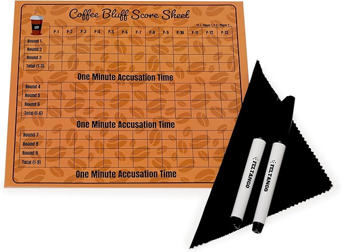 Coffee Bluff, Friends and Family game night companion, Card Games for Adults, party games, Family Board Games for Kids and Adults, Adult Games for Game Night, Brain games for adults, Family games