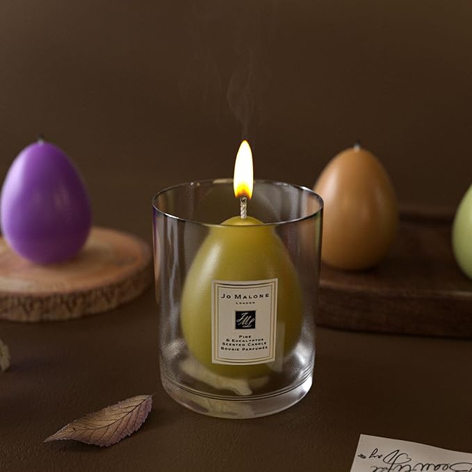 Silicone Molds for Candle Making, 8-Cavity Easter Egg Candle Molds for Scented Candles & Wax Melts - Reusable DIY Mold for Home Decor, Holiday Party Favors