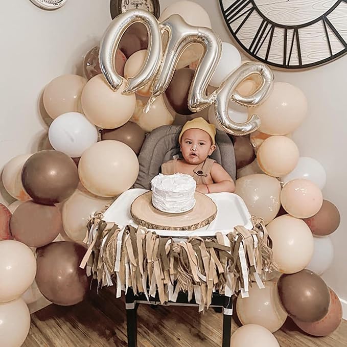 Neutral Balloons, Beige White Sand Latex Balloons Blush Gold Chrome Party Balloons Metallic Champagne Gold and Pearl Sand White Balloons for Kids Adults Birthday Boho Wedding Baby Shower Bridal Shower