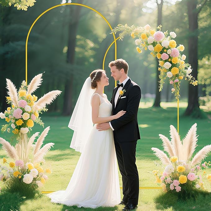 Metal Arch Backdrop Stand and Cover Set 7.2FT & 6FT Wedding Arch Stand Backdrops with Arch Stand Covers Sage Green Backdrop Cover for Arched Frame Stands for Birthday Party Holiday Decor