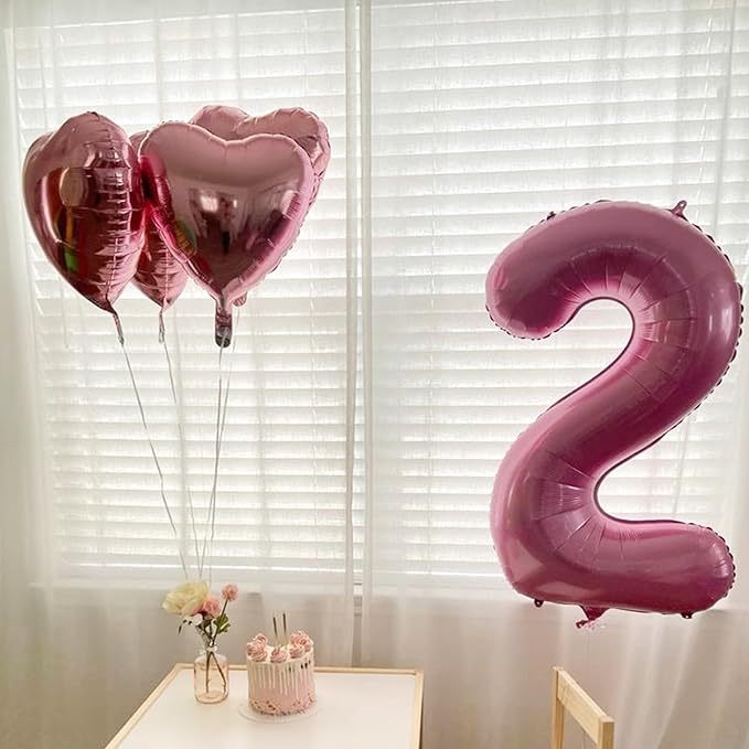 Pink Heart Balloons,12Pcs 18 Inch Light Pink Helium Foil Love Heart Shaped Balloons for Girls Party Bridal Wedding Engagement Anniversary Birthday Baby Shower Valentines Day Decorations