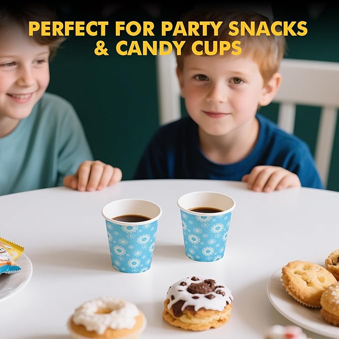 RACETOP [300 Pack] Paper Cups 3 oz, Bathroom Cups 3 oz, Disposable Bathroom Paper Cups, Small Mouthwash Cups, Ideal for Party, Travel, Events