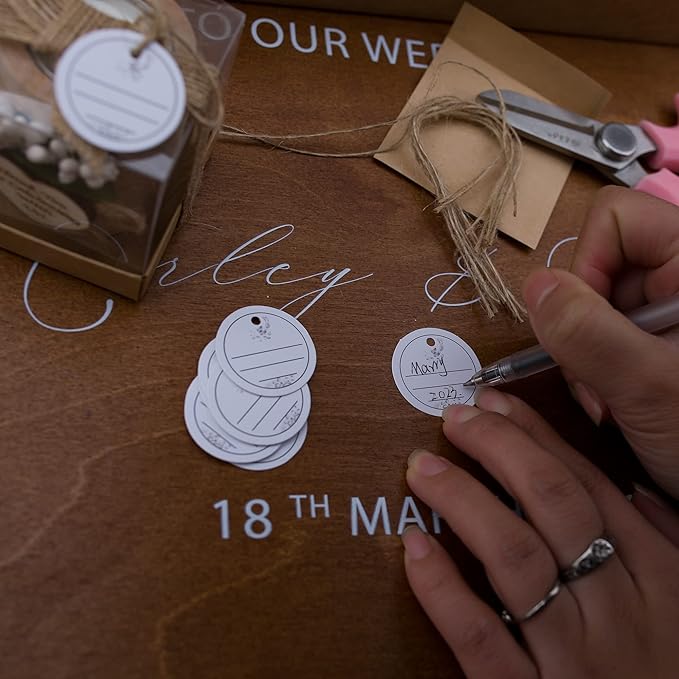 10 Piece Set of Wooden Tealight Candle Holders, Wedding Candle Favors, Baby Shower Favors, Return Favors, Bridal Shower Favors for Guests.(Light brown)