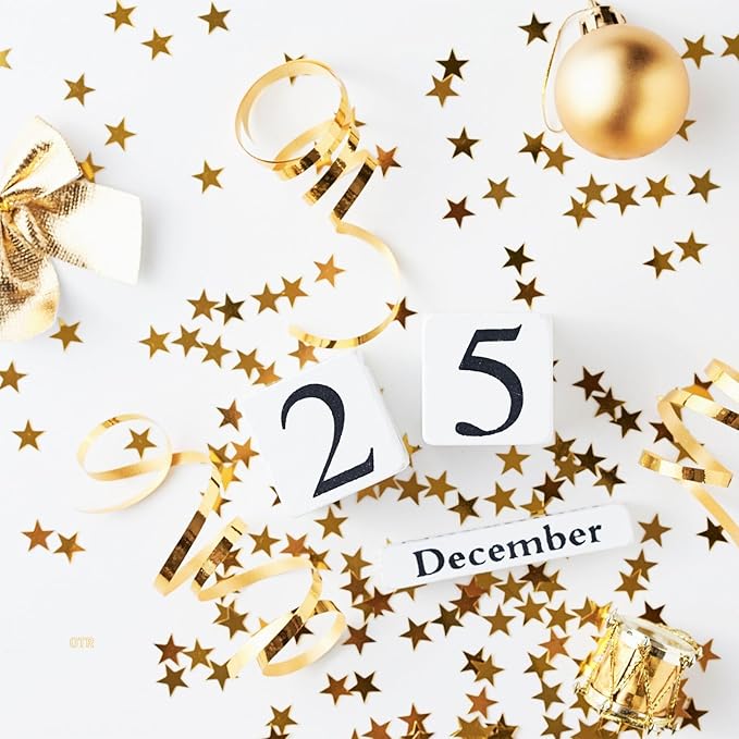 60g Star Confetti Glitter Star Table Confetti, Metallic Foil Star Glitter, Table Decorations for Party Wedding birthday graduation Decorations(Glitter Gold Set, 10mm and 6mm)