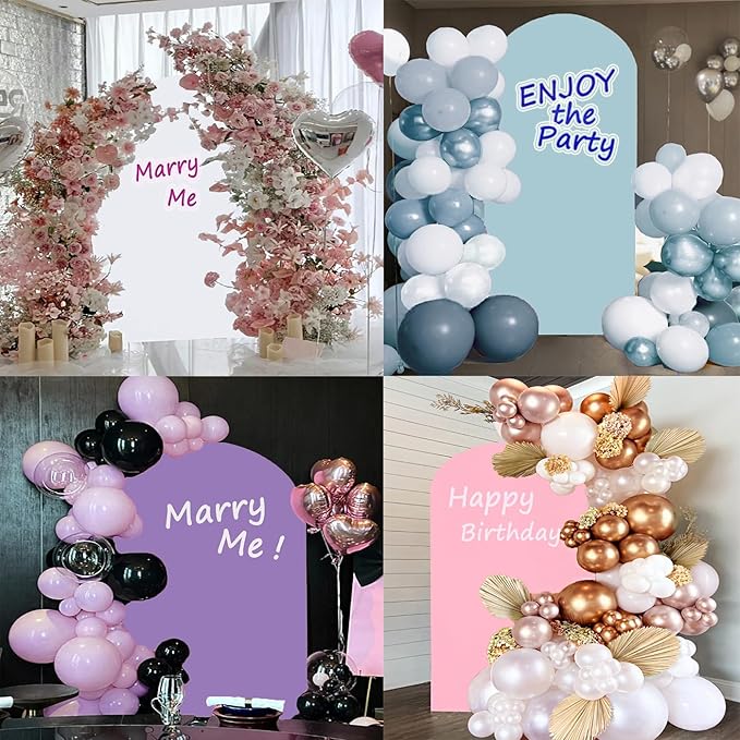 6.6 FT Nude Arch Backdrop Cover, Nude Chiara Backdrop Cover, Champagne Wedding Arch Cover, Arch Backdrops Stand Cover for Birthday Wedding Party Photography