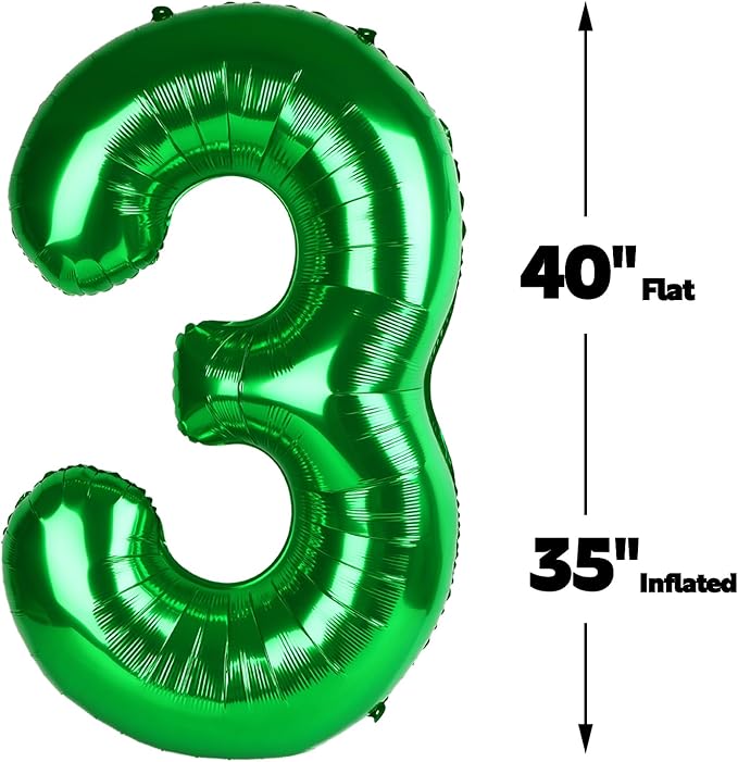 40 Inch Green 23 32 Large Number Balloon, 23 32 Green Birthday Party Decorations, Number 23 32 Foil Balloons for Anniversary Party Graduations Celebration Supplies