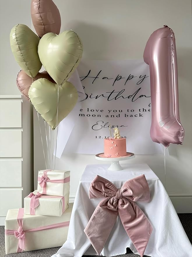 Pink White Heart Balloons,10Pcs Cream Baby Pink Foil Heart Shaped Balloons,18Inch Sand White Helium Balloon for Valentines,Engagement,Birthday,Baby Shower,Wedding Party Decorations