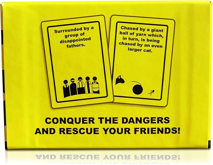 Danger The Game: The Card Game of Bizarre Dangers and Rescues - Family & Adult Game Night - Easy to Learn - Party Games - Family Board Games - 3+ Players