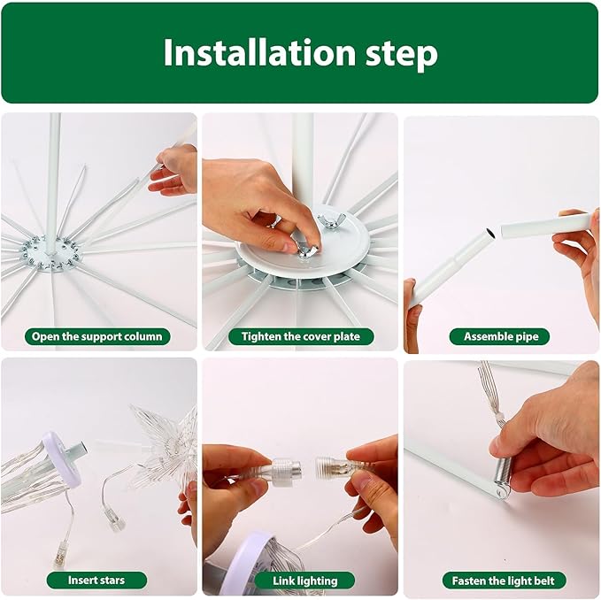 Outdoor Christmas Tree 9ft 478 LEDs Light Smart Spiral Cone Tree App and Remote Control, Music Sync DIY Functionality Perfect for Decor Yard and Parties