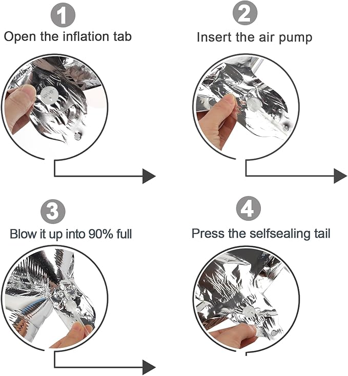 Silver Number 7 Balloon 40 Inch, 7th Birthday Party Decorations for Children, Giant 7 Foil Balloon for Party Supplies