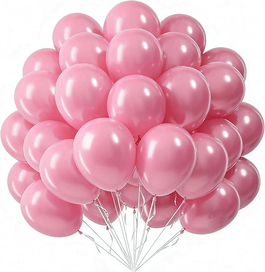 Light Pink Balloons 50 pcs 12 inch Pastel Pink Latex Balloon Party Balloons for Wedding Bridal Engagement Baby Shower Gender Reveal Easter Anniversary Birthday Christmas Party Decorations