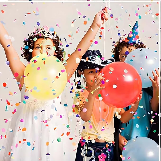 Hot Pink Metallic Foil Confetti 8000 Pcs Shiny Rose Red Round Table Confetti for Fill Balloon Wedding Graduation Party Decorations,60g of pack