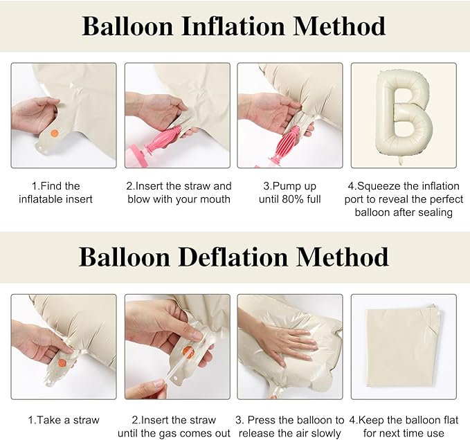 40 Inch Beige BRIDE Balloon for Bachelorette Party Decorations, Large Cream White Foil BRIDE Letter Balloons Sign for Bridal Shower Wedding Engagement Bride To Be Party Favors Decor