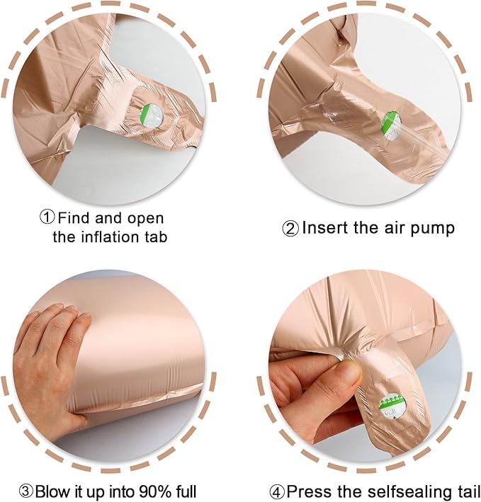 40 Inch Light Brown 3 Large Number Balloon, 3 13 23 30 33 36 Light Brown Birthday Party Decorations, Number Three Foil Balloons for Anniversary Party Graduations Celebration Supplies