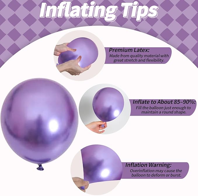 Blue Purple Snowflake Balloons, Pearl Light Blue Purple Metallic Clear Latex Balloons for Girls Princess Snow Winter Wonderland Christmas Baby Its Cold Outside Baby Shower Birthday Party Decorations