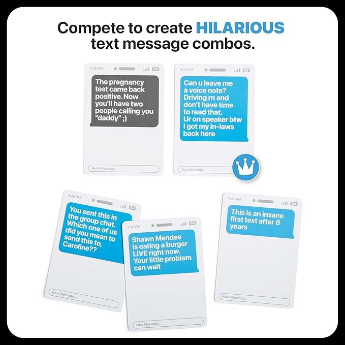 New Phone, Who Dis? By Relatable, The Offline Text Message Party Game for Adults, Spicier Edition Includes 100 Inbox Cards & 300 Reply Cards, The Perfect Gifts For Friends, & Christmas Party Games