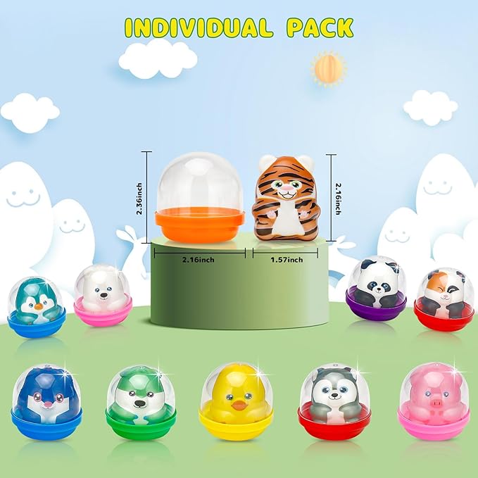 10 Packs Party Favors Easter Basket Stuffers Slow Rising Stress Relief Squishies for Kids, Birthday Goodie Bag Stuffers,Kids Classroom Prizes, Claw Machine Toys