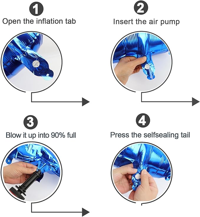 10 Balloon Number, Metallic Blue Number 10th Birthday Balloons 40 Inch, 10 Years Old Metallic Blue Birthday Decorations for Boys Girls, 10th Anniversary Decorations