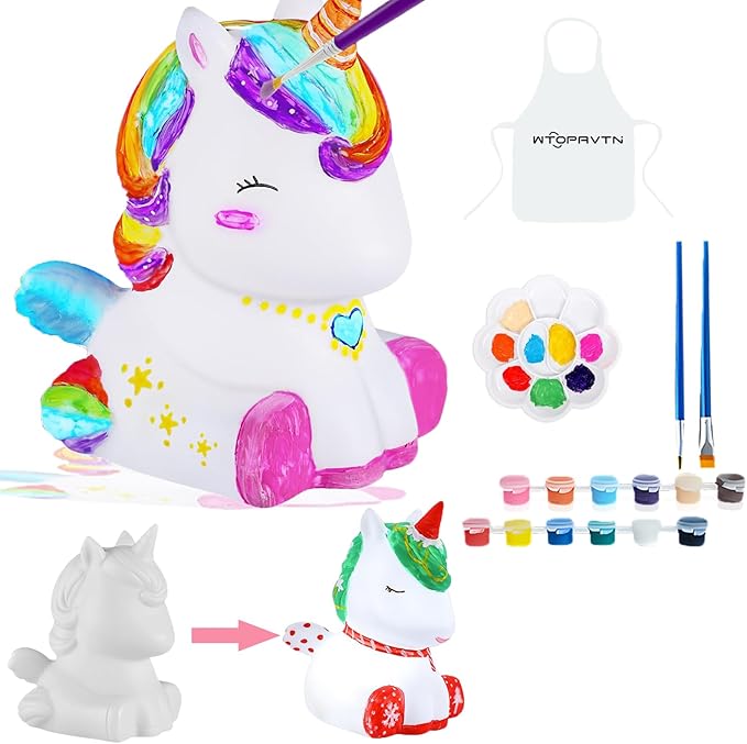 Paint Your Own Lamp - DIY Painting Kit, Painting Kit Arts & Crafts for Kids Ages 8-12, Art Supplies Birthday Easter Party Holiday Gift (Pony)