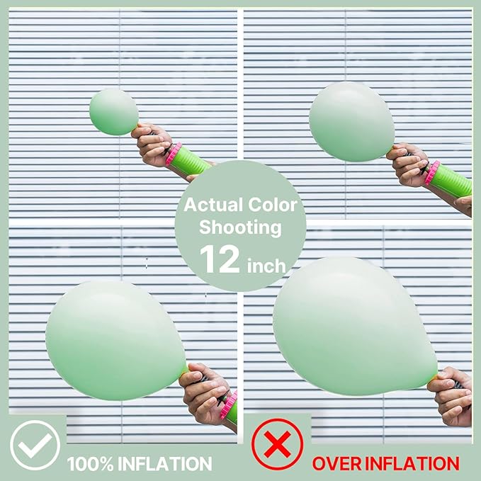 PartyWoo Pastel Green Balloons 50 pcs 5 Inch Small Mini Light Mint Green Latex Balloons for Birthday Baby Shower Gender Reveal Wedding Anniversary Graduation Party Decorations Green-Q06