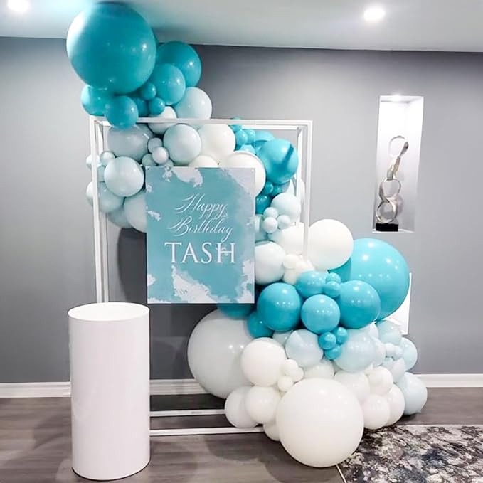 Teal Balloons 12 Inch Teal Blue Balloon 50 Pack Turquoise Latex Balloons Round Aqua Green Party Helium Balloons for Arch Kit for Kids Birthday Wedding Luau Ocean Baby Shower Party Decorations