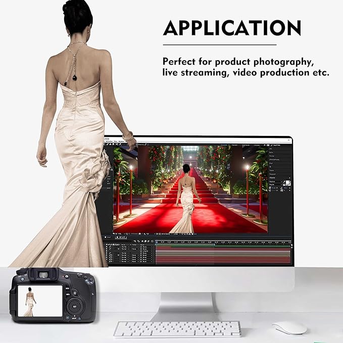 White Photography Backdrop for Photoshoot, Photo Backdrop Curtain, Perfect White Backdrops for Party Portrait Photoshoots Video Studio 3FTx5FT