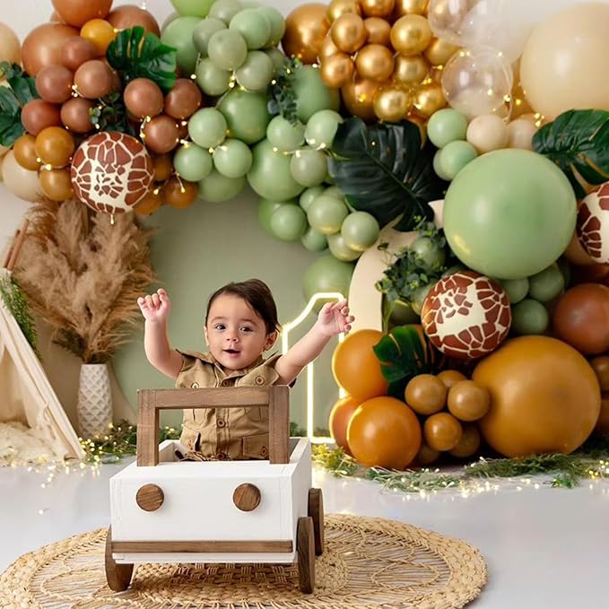 Sage Green Balloons 5 Inch, 60 Pcs Small Eucalyptus Olive Vintage Green Balloon 5'', Mini Matte Dusty Dark Avocado Green Latex Balloons for Birthday Boho Baby Shower Wedding Party Decorations