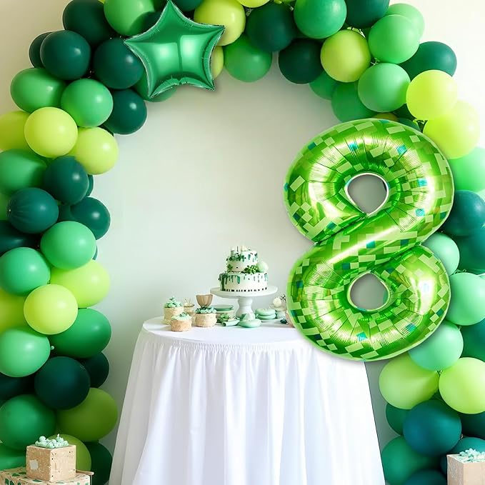 Walking Balloons, Self-Standing Large Foil Balloons for Theme Party Decoration(Number 1) (Pixel)